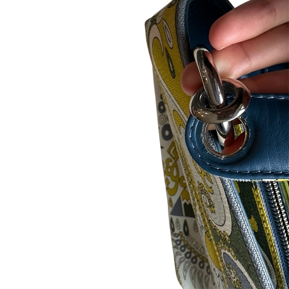 Emilio Pucci Vintage Grey Canvas Printed Top Handle Canvas bag - Picture 15 of 15